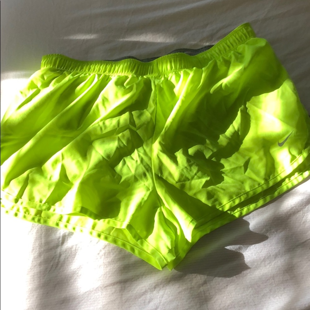 Neon Yellow Nike Shorts